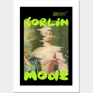 Goblin Mode Nihilist Absurd Ironic Dark Humor T-Shirt Posters and Art